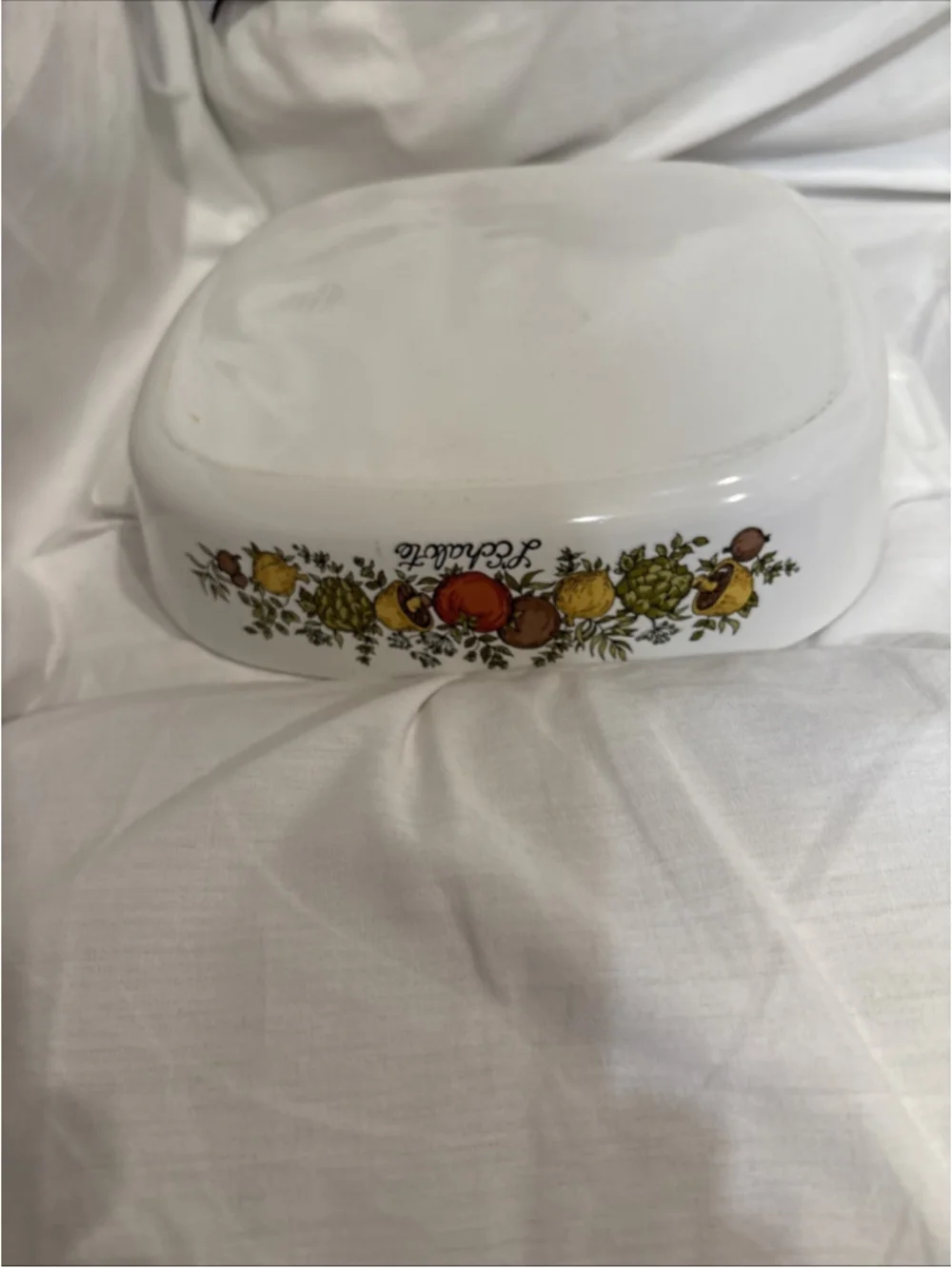 Vintage Corning-ware L’Echalote Spice O’ Life Casserole Dish W/lid 1970s (1080)
